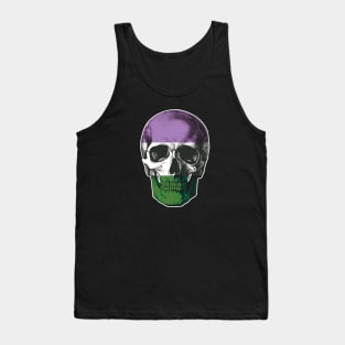 Gender Queer Skull Tank Top